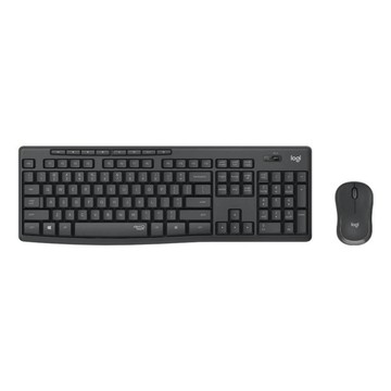 【 Logitech 羅技 】MK295 石墨灰 無線 鍵盤滑鼠組 舒適打字