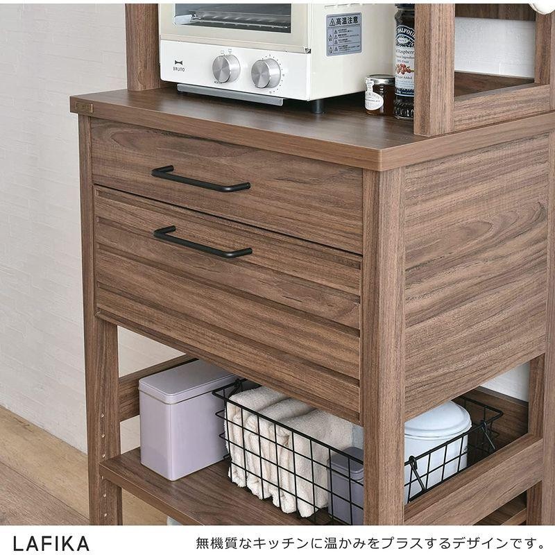 佐藤産業 LAFIKA キッチンラック 食器棚 幅60cm 奥行40cm 高さ180cm