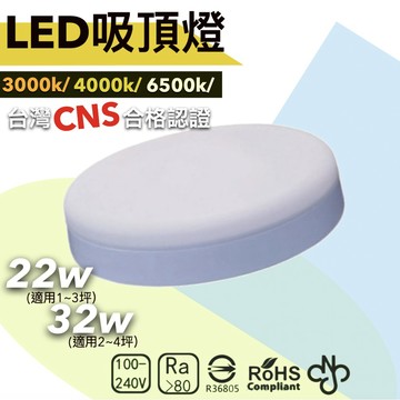 含稅 超便宜  飛揚吸頂燈 LED吸頂燈 22w 32w 浴室燈 全電壓 色溫齊全 吸頂燈