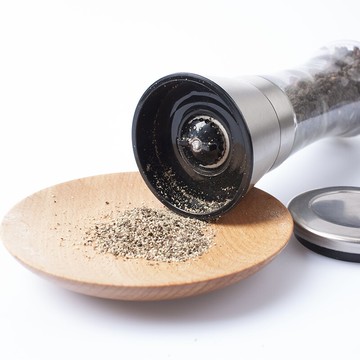 304不銹鋼研磨器【2只裝】玫瑰鹽500g 黑胡椒粒150g 帶2只304不銹