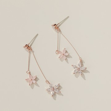 邂逅垂掛．花朵耳環