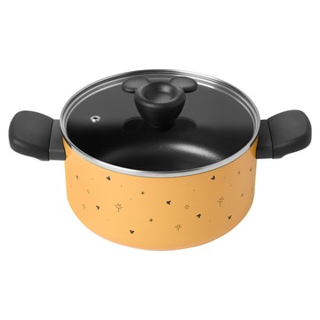 MEYER 美亞 童趣系列 雙耳湯鍋 附蓋 電磁爐適用 2.8L  1個  黃色  20cm
