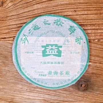 【茶韻】普洱茶2006年大益孟海之春601青餅400G生茶 茶葉禮盒(附茶樣10g非試用品收藏盒x1)