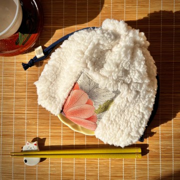 和服舊布飯糰束口袋