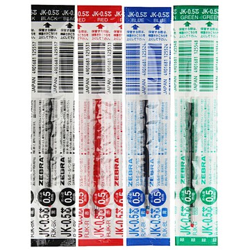 zebra 斑馬 jk-0.5 中性筆芯 中性筆筆芯 原子筆芯 替芯(1入6支)
