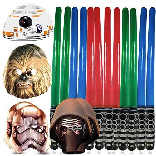 Vlish 20 Battling Pack Party Favors ー 12 Inflatable Light Saber