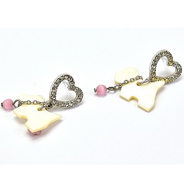 Bear & Color著色【幸運狗狗】貝殼耳環