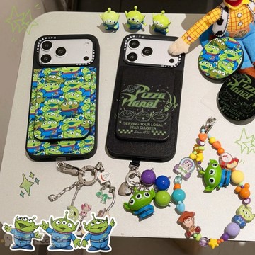 卡通 動漫 三眼仔 鏡面 磁吸卡包支架 折疊支架 防摔 iPhone 17 16 15 14 13 pro max手機殼