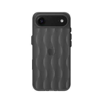 iPhone Air Clear (相機按鈕) 酷墨灰 - Textured Glass: Luminous Sculpture 玻璃紋理系列：光映雕塑 - 流沙紋理玻璃