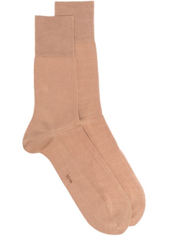 Falke - ribbed-knit cotton socks - men - Spandex/Elastane/Cotton/Polyamide - 47-48 - Neutrals