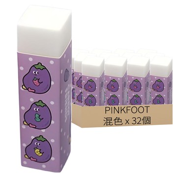 PINKFOOT 蔬果圖案長方型橡皮擦組 可愛卡通造型  白色  32個