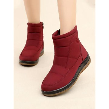 老北京棉鞋女冬季加絨保暖媽媽雪地靴防滑牛筋底中老年短筒女棉靴