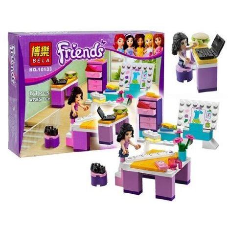 81-Piece Friends Series Emma's Design Studio Building Block Set