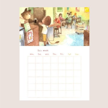 Coffee Friends | 無時效月曆卡 | Kaffi Bakki