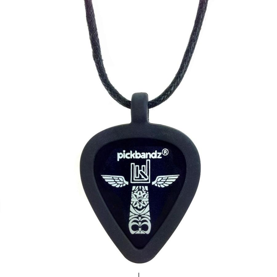 Pickbandz Necklace Silicone Guitar Pick Holder in Epic Black Fits All A