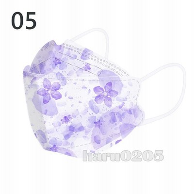 マスク Kf94マスク 30 50枚入 4層構造 3d 立体 韓国風 花柄 パープル 柳葉型 和風不織布マスク 10個包装 メガネ曇りにくいプレゼントkf94 マスク 通販 Lineポイント最大get Lineショッピング