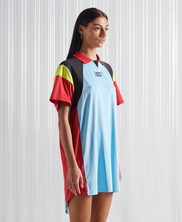 Superdry Women's Women's Sdx Limited Edition Sdx Football Dress Blue / Blue Sky - Size: XS/S