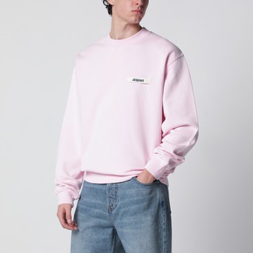 Pink sweatshirt with Gros Grain logo