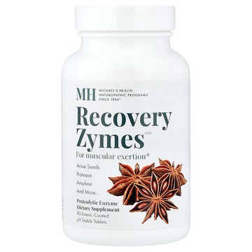 Michael's Health, Recovery Zymes，90 片 pH 穩定腸溶片劑