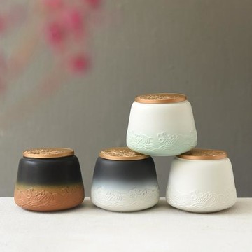 陶瓷茶葉罐空罐小號通用密封罐家用儲存紅茶綠茶鐵觀音防潮儲茶罐