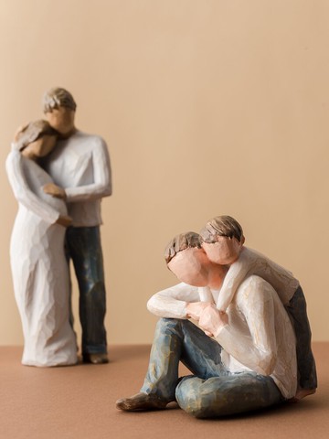 擺件創意客廳電視柜家庭人物藝術桌面裝飾品辦公室生日禮物小