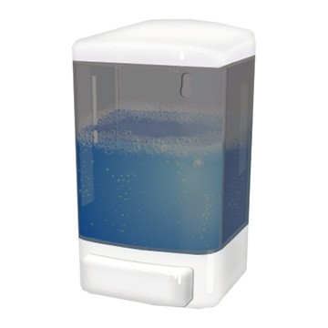 AHOYE 壁掛式按壓皂液器 大容量1000ml 按壓出液 節省空間 適用於浴室、廚房  1個  transparent