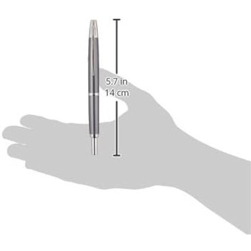 万年筆キャップレス デシモ 太字(B)ダークグレーマイカ軸 FCT15SRGYB
