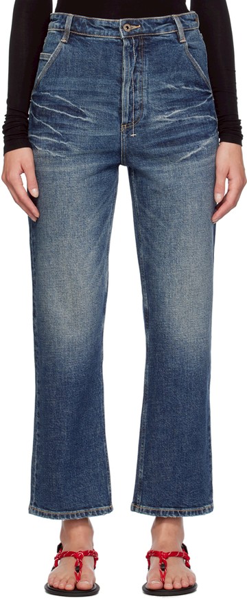Fax Copy Express 蓝色 333 Wash Straight Leg 牛仔裤