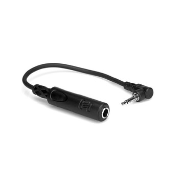 又敗家@美國HOSA TECHNOLOGY耳機轉接線1/4(母)轉3.5mm(公)耳機轉向頭L型TRS立體聲(母)立體聲6.35mm轉(公)立體聲3.5mm,MHE-100.5(長15公分/15cm)1/4英吋端子轉接線HOSA Headphone Adaptor 1/4 in TRS to Right-angle 3.5 mm【全館299超取免運】【APP下單點數4倍送】