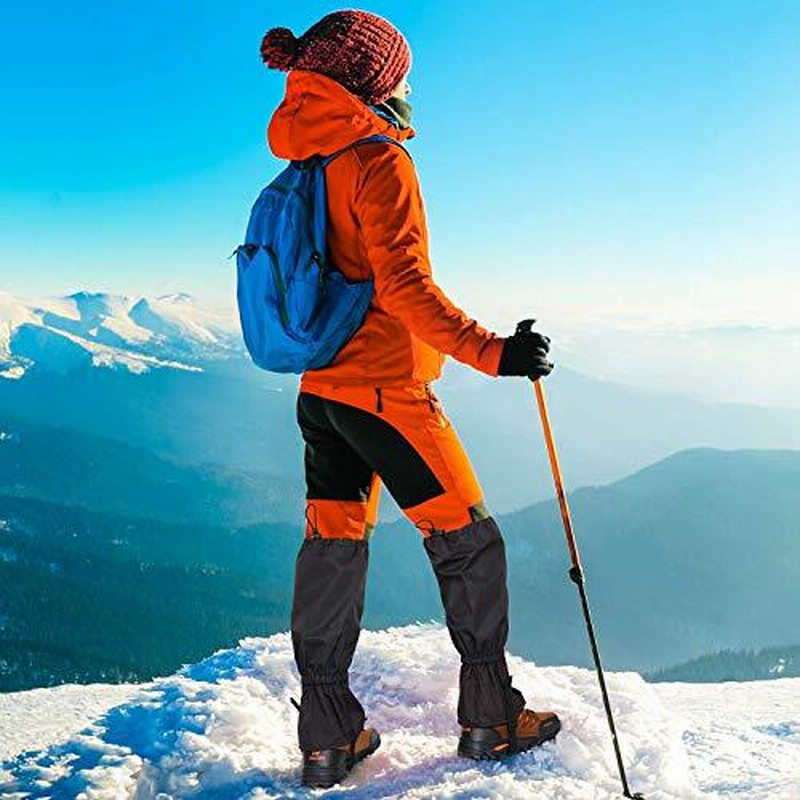 100%の保証 Alomejor ゲイター 登山 スキー用 ロングスパッツ 着脱簡単 調節可能 防水 通気性 レッグカバー 悪天候 雨雪対策 アウトドア Alomejor ゲイター 登山・スキー用 ロングスパッツ 着脱簡単 調節可能 防水 通気性 レッグカバー 悪天候 雨雪対策 アウトドア