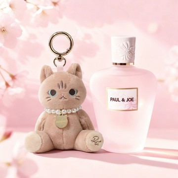 【PAUL & JOE】粉紅櫻花香氛噴霧貓絨絨吊飾組🌸『LINE禮物獨家組合』