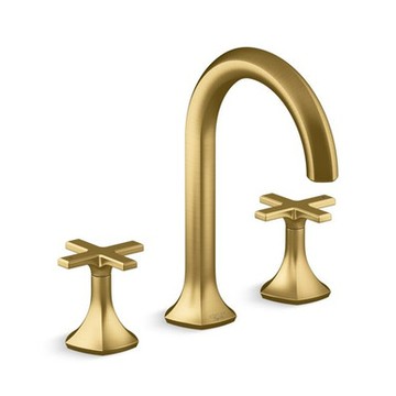 Occasion 三孔臉盆龍頭 十字型把手 (摩登金)