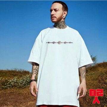 【自己人】M-8XL印花T恤 五分袖 短t男生上衣短袖T恤 情侶t 加大碼短袖 oversize 男女衣著ATD1826
