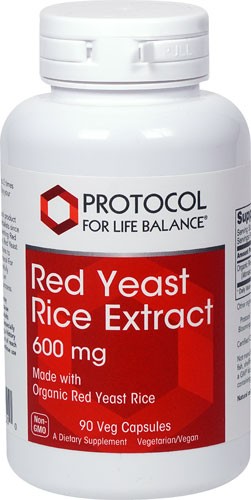 Protocol For Life Balance Red Yeast Rice Extract 600 mg - 90 Veg Capsules