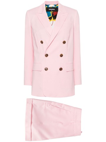 Dsquared2 - New York D.B. short suit - women - Virgin Wool/Polyester/Elastane/Polyester - 40 - Pink