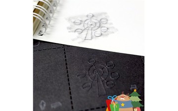 【深夜來玩躲貓貓 / 手繪DIY情境拓印卡 - 雙面共12