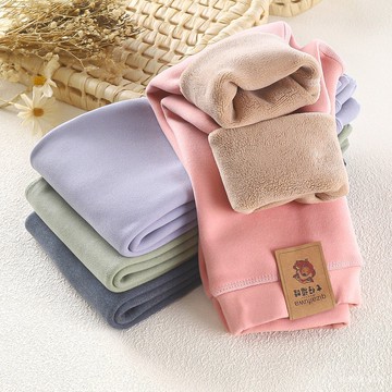 【台灣出貨】90-170CM兒童奧粒絨長褲 刷毛保暖褲 秋冬寶寶加厚內搭褲 衛生褲 休閒褲 家居睡褲 百搭褲 韓版童