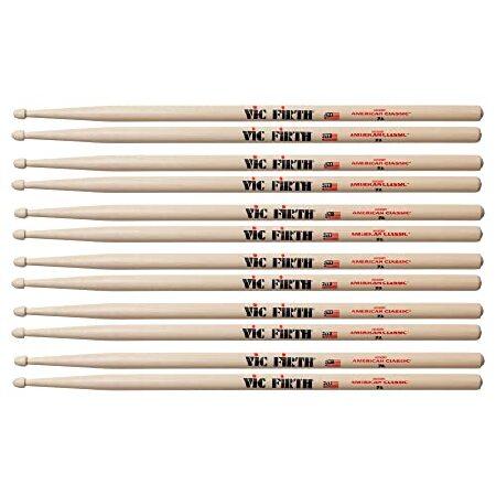 Vic Firth 6-Pair American Classic Hickory Drum Sticks Wood 7A