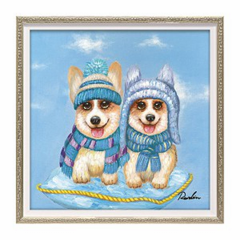 アートパネル モダン おしゃれ かわいい アートフレーム 犬 いぬ イヌ ドッグ 額入り 壁掛け 油絵 手描き アート 大型アート 絵画 絵 ハ 通販 Lineポイント最大1 0 Get Lineショッピング