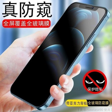 防偷窺膜 防窺屏 鋼化膜 螢幕保護貼 適用iPhone 14 13 12 SE3 11 Pro Max XS X i8