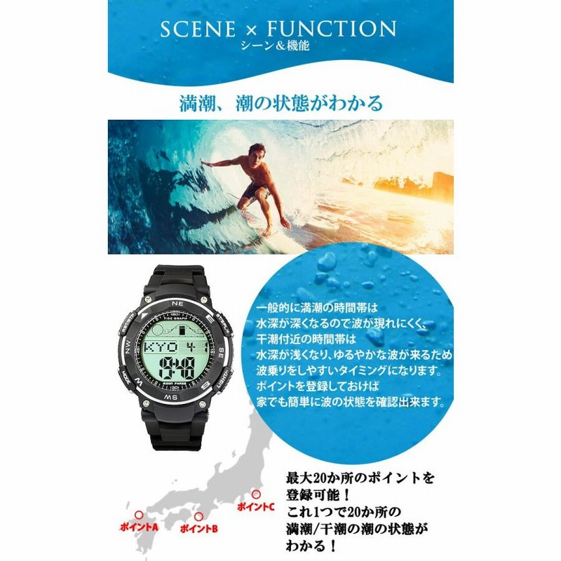 腕時計 メンズ ダイバーズウォッチ スポーツウォッチ 100m 防水