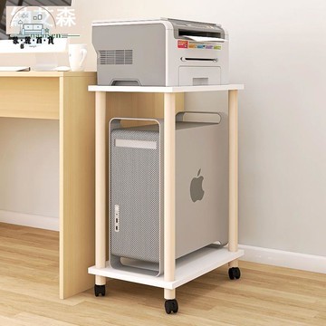 免運 公司貨 打印機架 收納架 置物架 打印機置物架落地可移動電腦主機一體托架木質多層收納架子多功能可開發票 工廠現貨直銷 售後保障 5m819