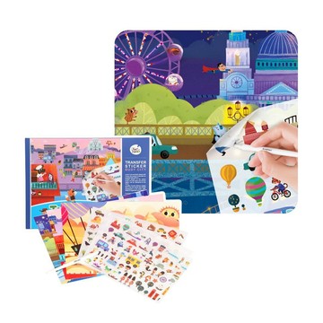 【JarMelo 原創美玩】轉印貼紙-繁忙的城市