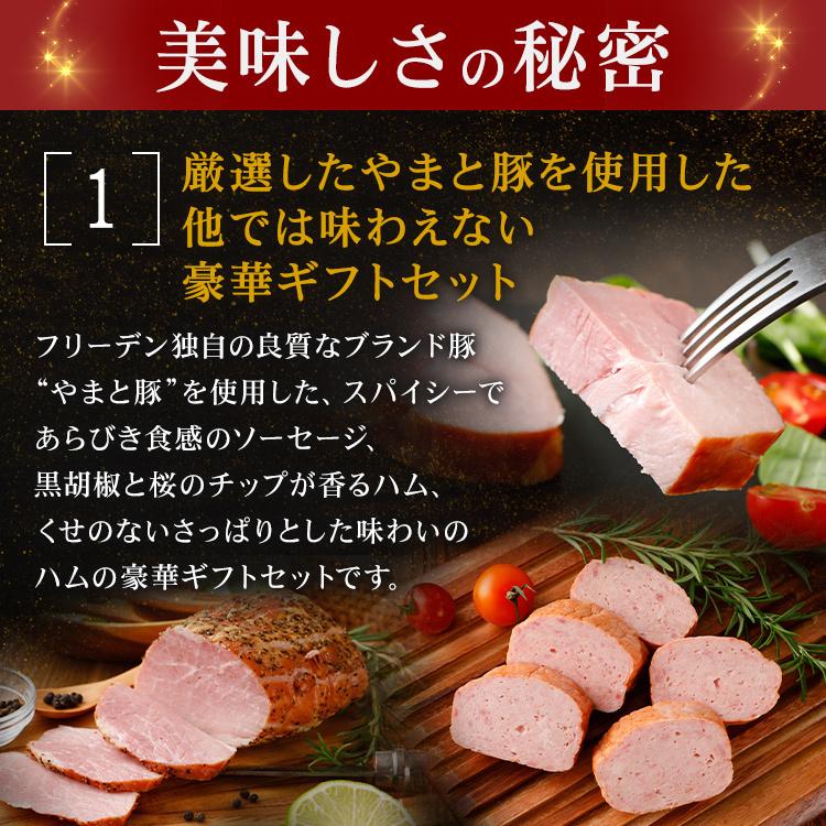 味・彩セット ギフト 709 [冷蔵] お歳暮 御歳暮 2023 食品 内祝い お礼 ハム ギフトセット ハムギフト ソーセージ 詰め合わせ 食べ物 美味しい 贈り物