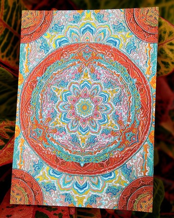 .寶相華輪.曼陀羅 燙印繪卡