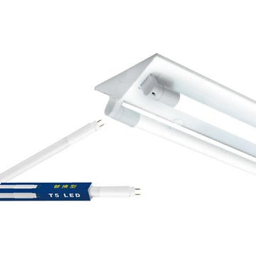 全電壓T5 LED燈管專用 2尺單管山形燈 59.5 x 11 x 6.5cm  1個  白色