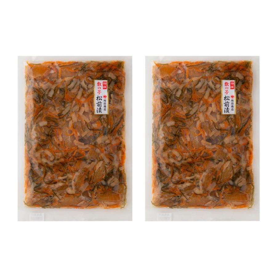 お徳用 北海道苫前「岡田商店」 数の子松前漬け B (500g×2)   送料無料（北海道・沖縄・離島は配送不可）