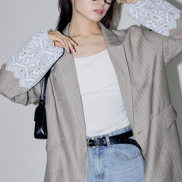 FREAK'S STORE 蕾絲袖口 西裝外套