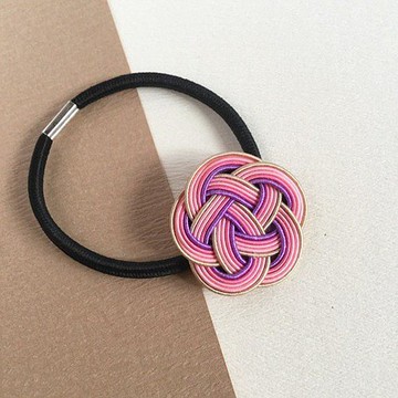 髮帶【粉色】水引花粉紅