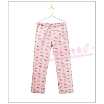 兒童家居服春秋季皇冠褲子長褲 童裝 實拍女童潮 家居褲